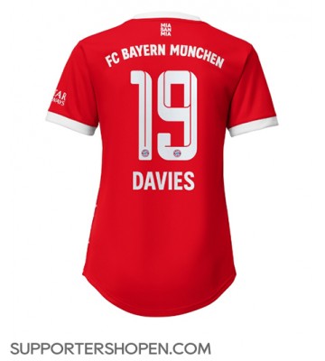 Bayern Munich Alphonso Davies #19 Hemma Matchtröja Dam 2022-23 Kortärmad
